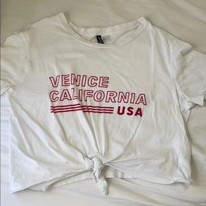 Forever 21 Venice California cropped Tee